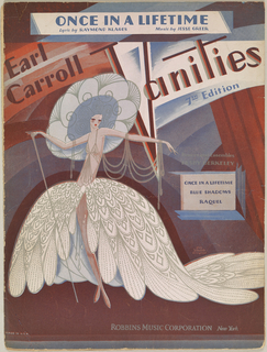 Sheet Music, Cover, Once in a Lifetime