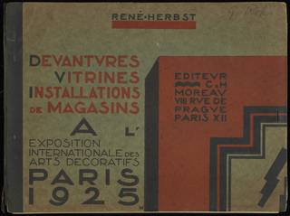 Book, Devantures, vitrines, installations de magasins a l’Exposition Internationale des Arts Décoratifs, Paris, 1925