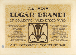 Poster, Galerie Edgar Brandt