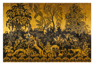 Ten-Panel Screen, Renards (Foxes)