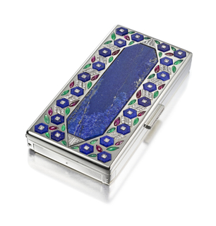 Vanity Case, Watch, And Pencil, Floral