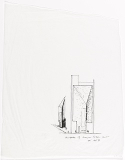 Drawing, Elevation Perspective, Museum of American Folk Art, New York City