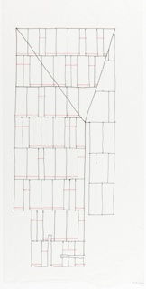 Drawing, Panel Division Study for Facade, Museum of American Folk Art, New York City