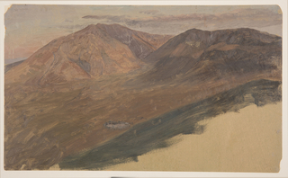 Drawing, Mt. Katahdin from Turner Mountain, Maine