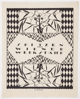 Poster, Spitzen der Wiener Werkstätte (Wiener Werkstätte Lacework)