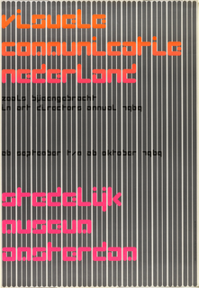 Poster, Visuele Communicatie Nederland (Visual Communication in the Netherlands), Stedelijk Museum Amsterdam
