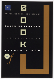 Book Cover, The Book of J