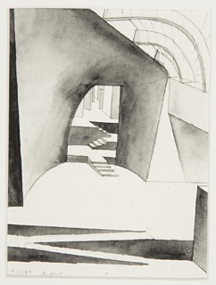 Drawing, Design for a Building Interior