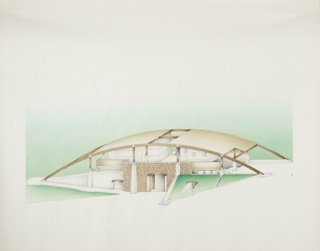 Drawing, Design for a Building