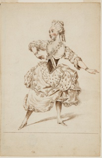 Drawing, A Ballet Dancer, Mademoiselle Marie Allard