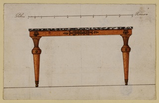 Drawing, Design for a Console Table
