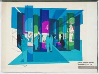 Drawing, Design for Union Carbide Exhibit, Moscow, U.S.S.R.