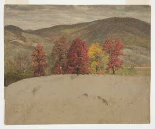 Drawing, Autumn Landscape, Vermont