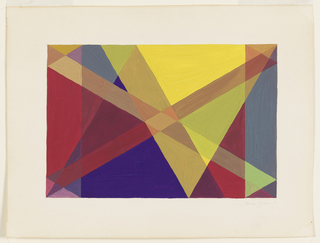 Drawing, Blue-green Rhythm, from The Mathematical Basis of the Arts