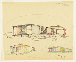 Drawing, Proposed Cottage for Kirk Wilkinson, Wellfleet, MA