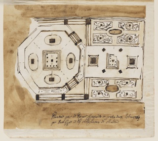 Drawing, Centerpiece for the Ambassador of the Maltese Order