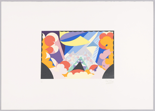 Print, Studio Per Balletto from "Progetti Scenici per 'Sintesi Futuriste'" Portfolio, Design for Ballet Set