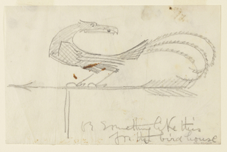 Drawing, Design for Signpost, Bird
