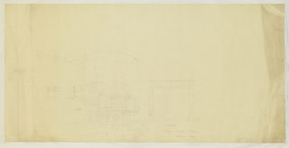 Drawing, National Theatre, South Kensington, Proscenium