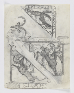 Drawing, Designs for Signposts