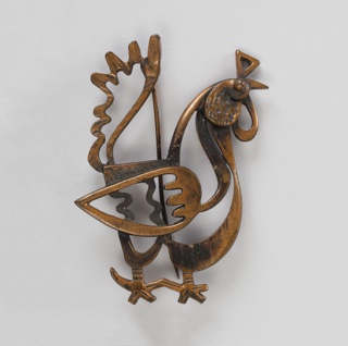 Rooster Brooch