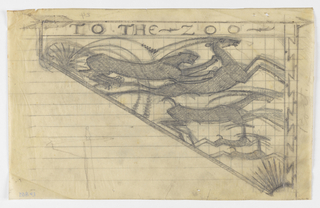 Drawing, Design for Signpost, Zoo