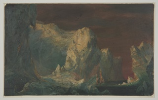 Drawing, Icebergs at Sunset, Canada