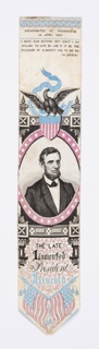 Bookmark, The Late Lamented President Lincoln