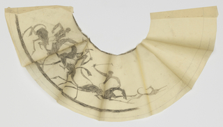 Drawing, Design for Lamp Shade, Polo Players