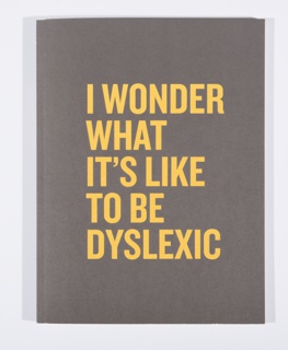 Book, I Wonder What it's Like to be Dyslexic