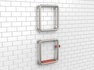 Prototype, Shower Trellis Grab Bar with Shelf, Sprayer Holder, and Hook