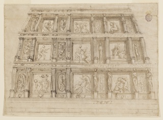 Drawing, Design for a Wall