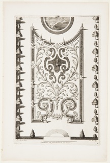 Print, Parterre en platebende de Gazon (Flat Garden Beds with Grass), in Nouveaux Livre de Parterres contenant 24 pensséz diferantes (New Book Containing 24 Different Variations for Garden Beds)