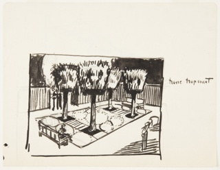 Drawing, An Enclosed Garden