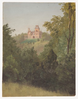 Drawing, Olana from the Southeast