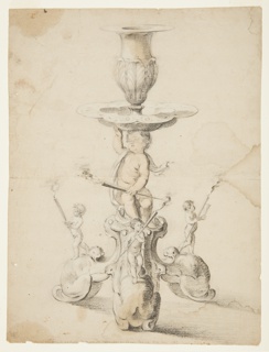 Drawing, Design for a Candlestick