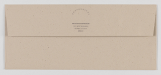 Envelope, Peter Rosenbaum