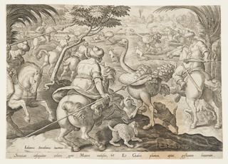 Print, The Ostrich Hunt