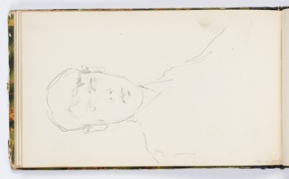 Sketchbook Folio, Sketchbook Page: Portrait of a Young Man