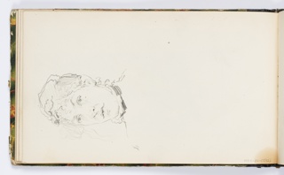 Sketchbook Folio, Sketchbook Page: Woman's Head