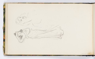 Sketchbook Folio, Sketchbook Page: Standing Figure and Bust