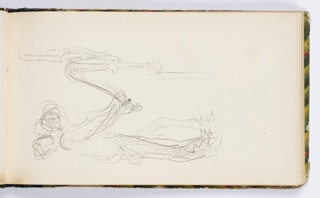 Sketchbook Folio, Sketchbook Page: Figure with Candle Snuffer