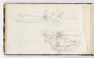 Sketchbook Folio, Sketchbook Page: Various Figures