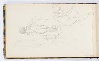 Sketchbook Folio, Sketchbook Page: Two Nude Female Figures