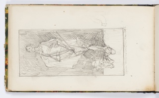 Sketchbook Folio, Sketchbook Page: Kenyon Van Kock - Van Dyck (Self-Portrait with Dog)