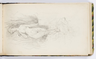 Sketchbook Folio, Sketchbook Page: Nude Female Figure