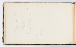 Sketchbook Folio, Sketchbook Page: List including Charon's Boat