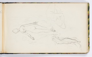 Sketchbook Folio, Sketchbook Page: Nude Female Figures