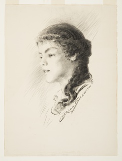 Drawing, Portrait, possibly Elizabeth Vail