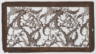 Katagami, Morning Glory and Vines